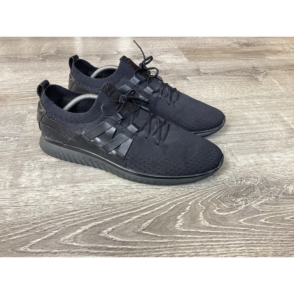 Cole Haan Grandmotion Black Woven Sneakers Men's Size 11.5 M C28528 Casual Shoes